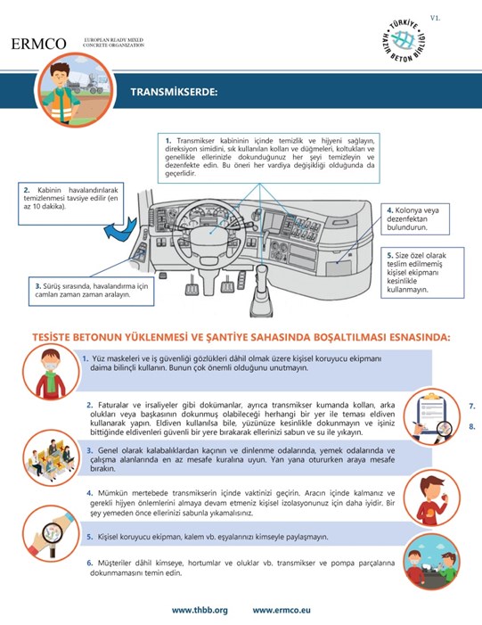 Hazır Beton Sektörü için COVID-19 Salgını Korunma Rehberi
