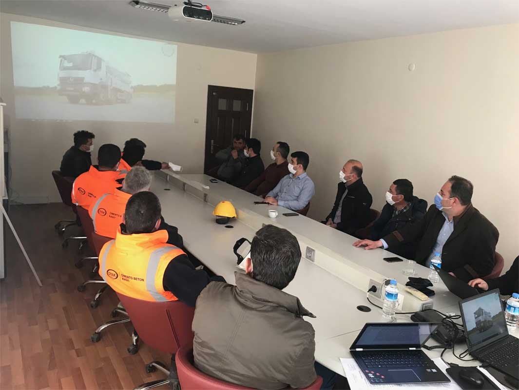 Beton Pompasının ve Beton Santralinin Verimli Kullanımı Eğitimlerimizi Oyak Beton Adana Barkal Tesisi’nde düzenledik